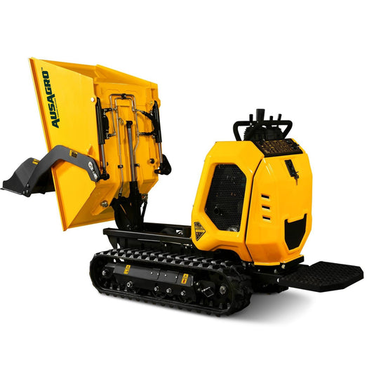 Stand-On Mini Track Dumper With 15hp Loncin E-Start Engine, 500kg Capacity & 1600mm Hydraulic Lift
