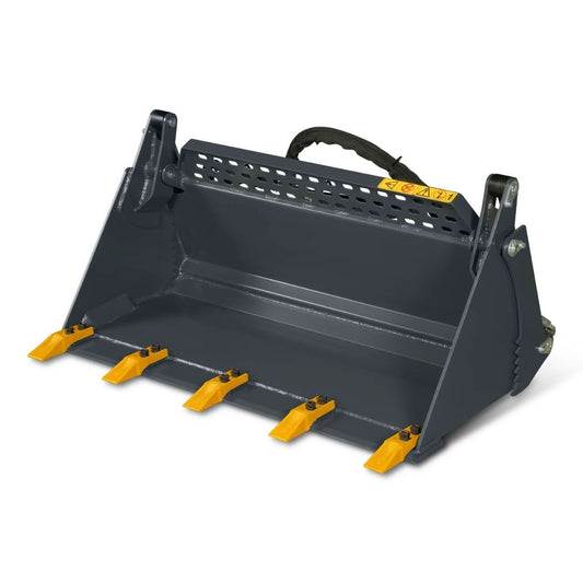 4-in-1 Bucket With Teeth Attachment for Mini Track Loader (SKU: STL1000)