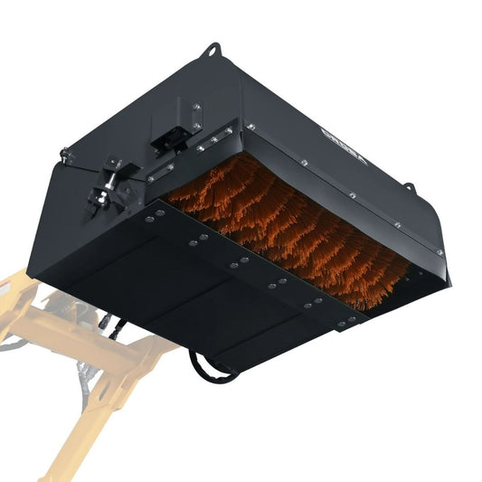 Box Broom Attachment for Mini Track Loader (SKU: STL1000)