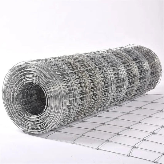 Galvinised Hinge Joint Wire Mesh Fencing - 100m Roll