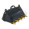 4-in-1 Bucket With Teeth Attachment for Mini Track Loader (SKU: STL1000)