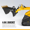 4-in-1 Bucket With Teeth Attachment for Mini Track Loader (SKU: STL1000)